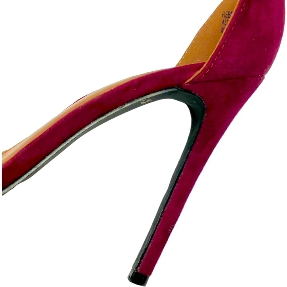 CHARLOTTE RUSSE Rebekah Ankle Strap Sandals Women’s SIZE 6 Purple Faux Strap